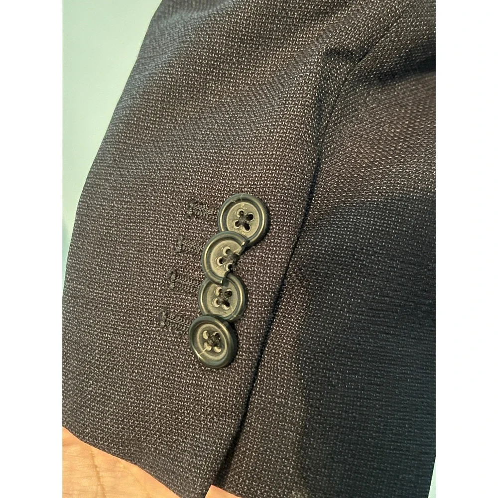Dark Academia Prep Banana Republic Modern Slim Fit Blazer Mens 36R Navy Blue